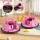 Rigo Kids Pink Electric Ride On Bumper Car, 360° Spin, Angry Birds Stickers, Remote Control, Safety Belt, Ages 3+