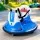 Rigo 12V Kids Bumper Ride-On Car with Remote Control, Dual 25W Motors and Safety Belt Blue