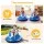 Rigo 12V Kids Bumper Ride-On Car with Remote Control, Dual 25W Motors and Safety Belt Blue