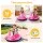 Rigo 12V Kids Bumper Ride-On Car with Remote Control and Three-Point Safety Belt Pink