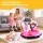 Rigo 12V Kids Bumper Ride-On Car with Remote Control and Three-Point Safety Belt Pink
