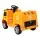 Rigo Kids 12V Ride On Garbage Truck with Police Light, Remote Control, Safety Belt, Yellow – 3+ Years, 30kg Capacity