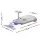 Rigo Kids Ride On Car with Detachable Mop Kit 12V 6L Storage Variable Speed Grey with Telescopic Handle