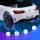 Rigo Kids Electric Ride On Car Licenced 12V White with Remote, Music, Safety Belt, Twin Motors, Ages 3+, 89cm