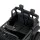 Rigo Kids 12V Black Electric Jeep Ride-On Car with Remote, Safety Belt, Twin Motors, Music & LED Lights, Ages 3+