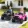 Rigo 2 Electric Kids Ride On Car Black Pink Off-Road Remote Control Twin Motor 12V 4.5Ah 4-wheel suspension Music Horn