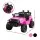 Rigo 2 Electric Kids Ride On Car Black Pink Off-Road Remote Control Twin Motor 12V 4.5Ah 4-wheel suspension Music Horn
