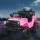 Rigo Kids Electric Ride-On Jeep Car in Pink - 12V, Remote Control, Twin Motors, Safety Belt, Music, for Ages 3+
