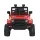 Rigo Kids 12V Electric Ride On Jeep Car – Red, Remote Control, Safety Belt, Music, 4-Wheel Suspension, Ages 3+