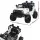 Rigo Kids Electric Ride-On Jeep Toy Car, 12V, White - Remote Control, Safety Belt, Twin Motors, Music, Ages 3+