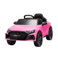 Audi RS3 Licenced Ride On Car for Kids 12V Remote Control Pink with Dual Motors and Bluetooth