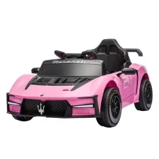 Maserati MCXtrema Ride On Car for Kids 12V Remote Control Pink with Dual Motors, Lights, Music and Seat Belt