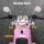 Rigo 6V Pink Kids Electric Ride-On Motorbike with Music, Horn & Twin Motors - Safe, Fun & Realistic Driving Experience