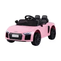 Audi Licensed R8 Spyder 12V Ride On Electric Car for Kids Pink with Remote Control Seat Belt and Twin Motors