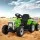 Rigo 12V Green Kids Electric Ride On Tractor with Detachable Trailer, LED Lights, Music, Safety Belt, and Keyless Start