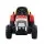 Rigo Kids 12V Electric Ride-On Tractor Car, Red - Realistic Driving, USB Music, Safety Features, 3-6km/h Speed, Ages 3+