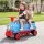 Rigo Kids Ride On Train Two Seater 12V Electric Toy with Storage and MP3 Player Dual 35W Motors Blue