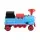 Rigo Kids Ride On Train Two Seater 12V Electric Toy with Storage and MP3 Player Dual 35W Motors Blue