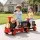 Rigo Kids 12V Ride On Train Car with Detachable Carriage, 2 Seater, MP3 Player and LED Headlights Red
