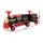 Rigo Kids 12V Ride On Train Car with Detachable Carriage, 2 Seater, MP3 Player and LED Headlights Red