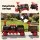 Rigo Kids 12V Ride On Train Car with Detachable Carriage, 2 Seater, MP3 Player and LED Headlights Red