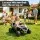 Rigo Kawasaki Licensed KRX1000 Kids Ride On Car Electric Toy with Remote Control Music and Headlights Grey