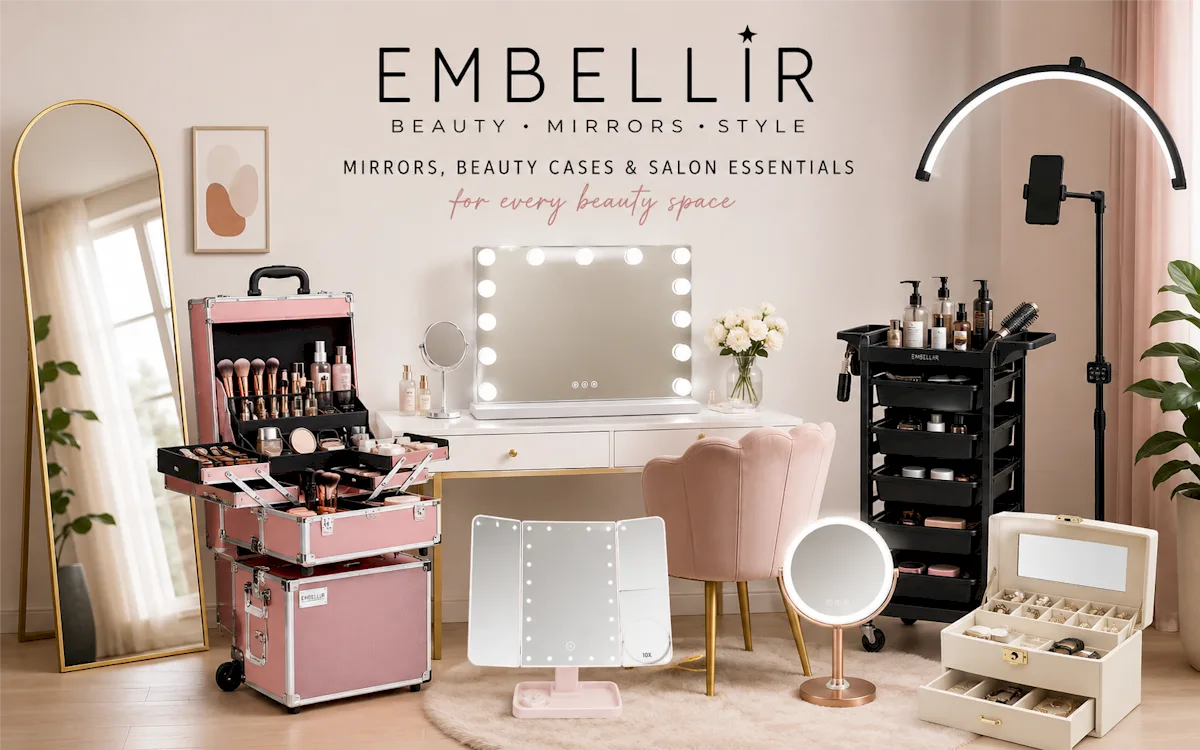 Discover Embellir: Mirrors, Beauty Cases and Salon Essentials