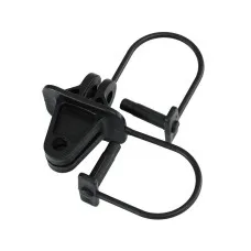 Giantz 200pcs Electric Fence Insulators - Black Pinlock, UV-Resistant Polyethylene for Y/Metal Posts, Durable Design