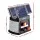 Giantz 8km Solar Electric Fence Energiser 0.3J PET Laminated Foldable Panel IP54 Waterproof for Livestock & Farm