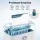 Devanti 8L Tabletop Paper Shredder 4 Sheet P4 Cross Cut White Home Office 4 x 32mm