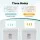 Devanti 8L Tabletop Paper Shredder 4 Sheet P4 Cross Cut White Home Office 4 x 32mm