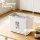Devanti 8L Tabletop Paper Shredder 4 Sheet P4 Cross Cut White Home Office 4 x 32mm