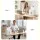 Devanti 8L Tabletop Paper Shredder 4 Sheet P4 Cross Cut White Home Office 4 x 32mm