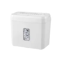 Devanti 8L Tabletop Paper Shredder 4 Sheet P4 Cross Cut White Home Office 4 x 32mm