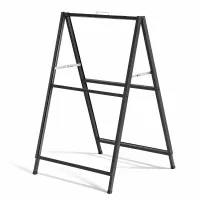 Artiss A1 Double-Sided Frame Sign Stand - Heavy-Duty Steel, 60x90cm, Quick-Slide & Foldable, Weather-Resistant, Black