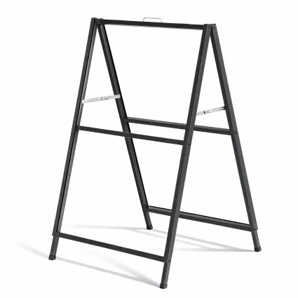 Artiss A1 Double-Sided Frame Sign Stand - Heavy-Duty Steel, 60x90cm, Quick-Slide & Foldable, Weather-Resistant, Black