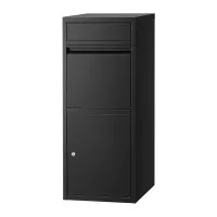 Gardeon Black Parcel Letterbox Drop Box, Heavy-Duty Steel Mailbox, 2 Slots, Lockable, 42x38x102cm, Weatherproof Gardeon Black Parcel Letterbox Drop Box, Heavy-Duty Steel Mailbox, 2 Slots, Lockable, 42x38x102cm, Weatherproof