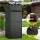 Gardeon Black Parcel Letterbox Drop Box, Heavy-Duty Steel Mailbox, 2 Slots, Lockable, 42x38x102cm, Weatherproof