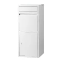 Gardeon Heavy-Duty Steel Parcel Letterbox Drop Box White, Weatherproof, 2 Slots, Large 102cm, Secure Lock, Cushion Base Gardeon Heavy-Duty Steel Parcel Letterbox Drop Box White, Weatherproof, 2 Slots, Large 102cm, Secure Lock, Cushion Base