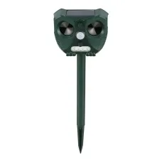 Gardeon Solar-Powered Ultrasonic Snake Repeller with LED Light, Water-Resistant, Heavy Duty ABS, 15x7x12cm, 1-Year Warranty