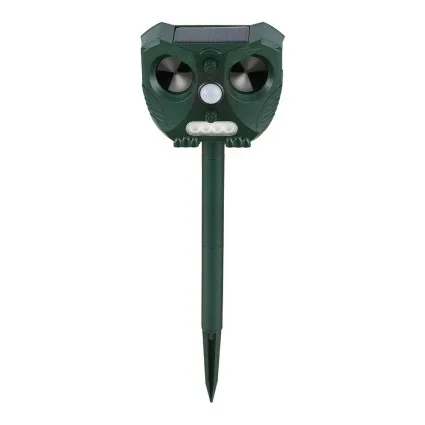 Gardeon Solar-Powered Ultrasonic Snake Repeller with LED Light, Water-Resistant, Heavy Duty ABS, 15x7x12cm, 1-Year Warranty