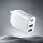 Devanti 30W USB-C Charger 3 Port Fast PD Wall Charger White Type C and Dual USB A AU Plug Compatible