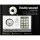 UL-TECH 8.5L Digital Security Safe Box - Steel, 31x20x20cm, Twin-Bolt Lock, Alarm, Wall-Mountable, Black Finish