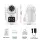 UL-TECH 4MP Dual-Lens Wi-Fi Security Camera Outdoor Indoor Pan Tilt Auto Tracking White