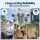 UL-TECH 4MP Dual-Lens Wi-Fi Security Camera Outdoor Indoor Pan Tilt Auto Tracking White
