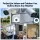 UL-TECH 4CH 5MP PoE NVR Security Camera System with Colour Night Vision and Two-Way Audio