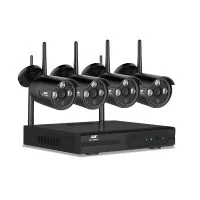 UL-TECH 8CH Wireless CCTV System: 3MP HD, 4 Cameras, H.264+ Compression, Remote Access, Easy Setup, 1-Year Warranty