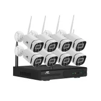 UL-TECH Wireless CCTV Security System: 8CH NVR, 8 Cameras, 3MP Full HD, Night Vision, Two-Way Audio, IP65 Waterproof