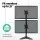 Artiss Dual Monitor Arm Stand: Freestanding, Heavy-Duty Steel, Adjustable for 17
