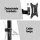 Artiss Dual Monitor Arm Stand: Freestanding, Heavy-Duty Steel, Adjustable for 17